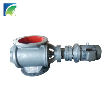 Light Weight Rigid Impeller Round Outlet Rotary Airlock Valve For Industry Air Filter